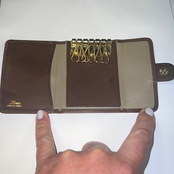 Loewe Tri fold Leather Six Key Holder Snap Key Case - Picture 2 of 8
